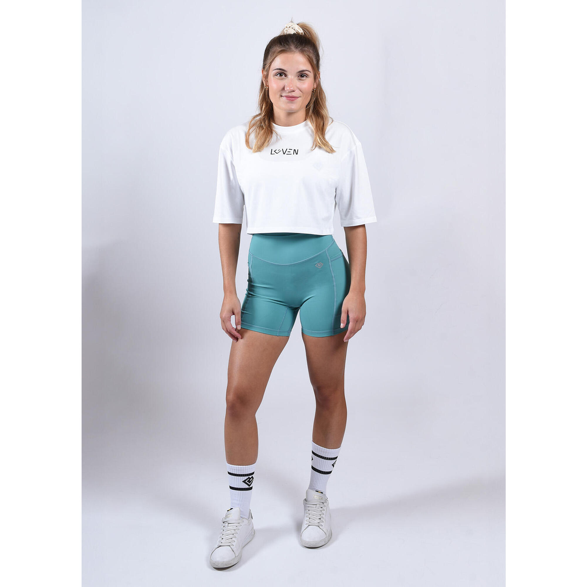Gladiatorfit - Radiate Short Femme Loven - Short - Vert|violet - S - Decathlon