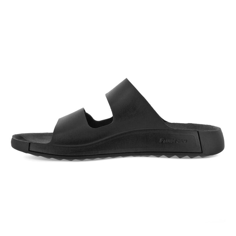 ECCO Cozmo Slide Ledersandale mit zwei Riemen für Herren