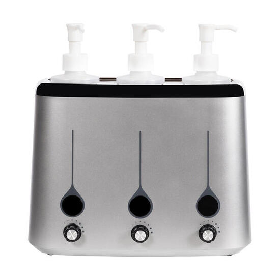 Massageolieverwarmer voor 3 flessen Ergovia van 270 ml