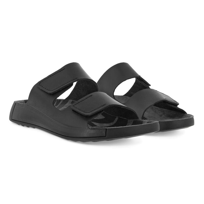 ECCO Cozmo Slide Ledersandale mit zwei Riemen für Herren