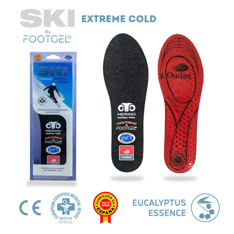 Plantillas de gel Footel para ski