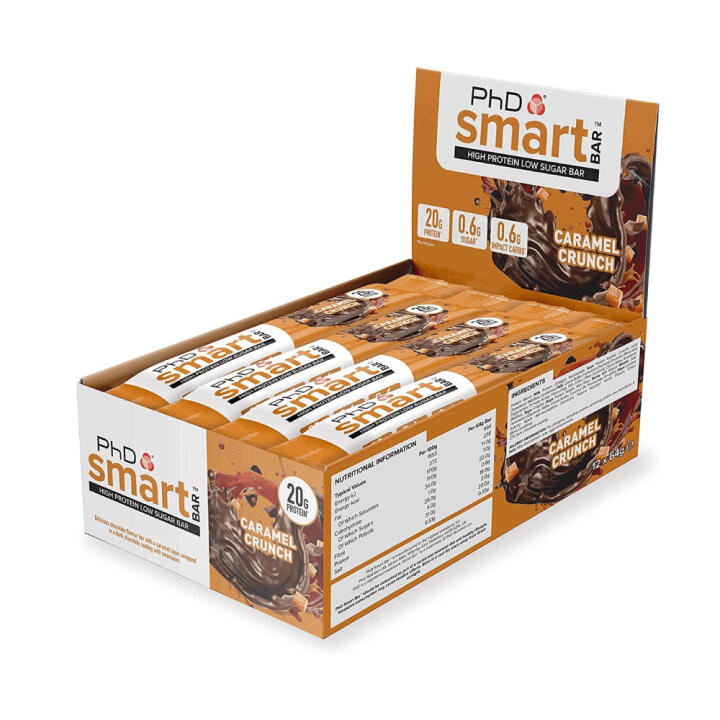 Smart Whey Protein Bar | Caramel Crunch Flavour | 12 Pack 1/5