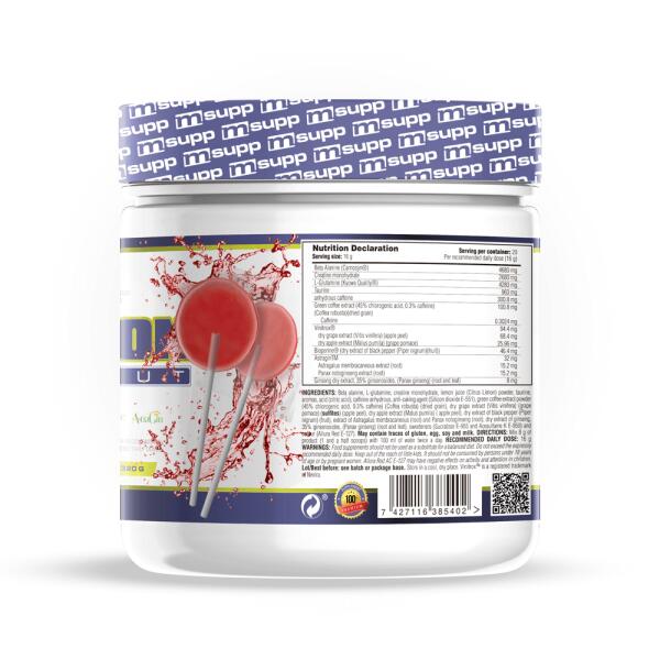 Kongestion Preworkout - Lecca-lecca da 320 g MASmusculo 3/6
