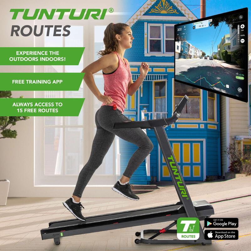 Tapis de course - Pliable - Bluetooth - Courez jusqu'à 16 km/h - Cardio Fit T40