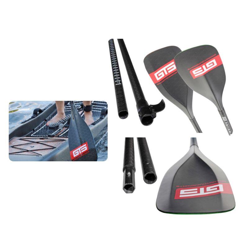 Pá SUP em Carbono Premium - 3 peças, ajustável de 178 a 220 cm - muito leve 590g