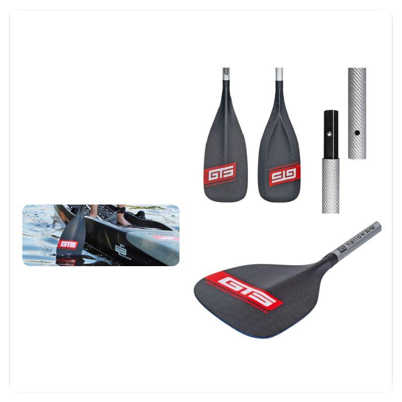 Premium Carbon SUP Peddel - 3-delig, verstelbaar 178-220 cm - zeer licht 630 g