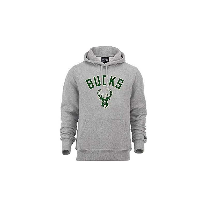 Sweat   capuche New Era  avec logo de l'équipe Milwaukee Bucks