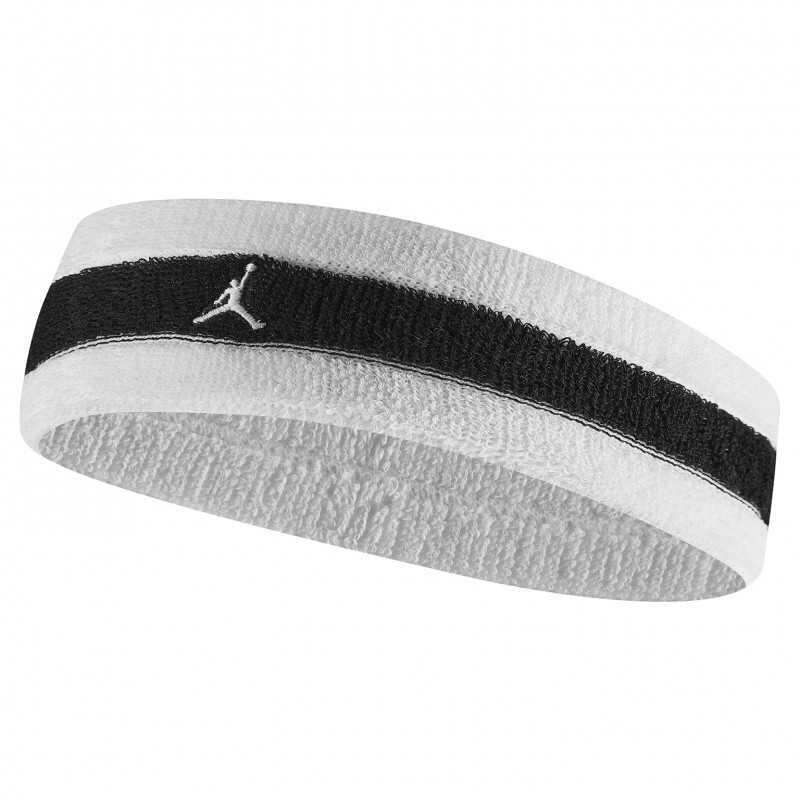 JORDAN NIKE HEADBAND JORDAN M TERRY WHITE/BLACK