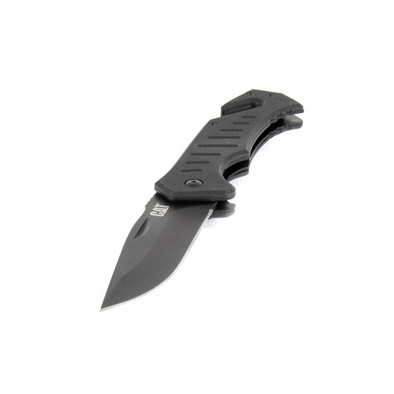 CP-106310 Navaja plegable inox negra CAT 6/6