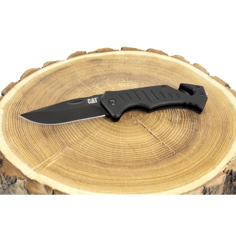 CP-106310 Navaja plegable inox negra CAT 5/6