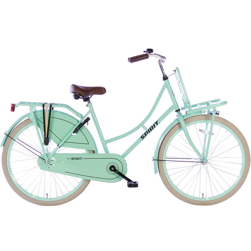 Découvrez le Vélo pour Filles Spirit Omafiets Vert 26 Pouces