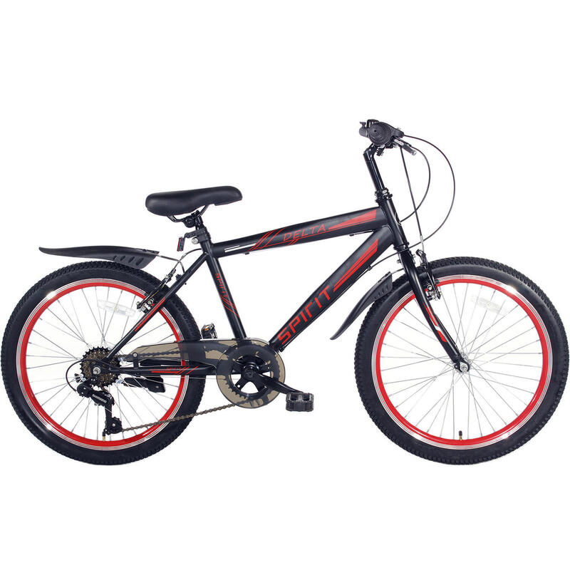 Spirit Delta Vélo Enfant 20 Pouces 6 Vitesses Rouge - Vélo pour Garçon