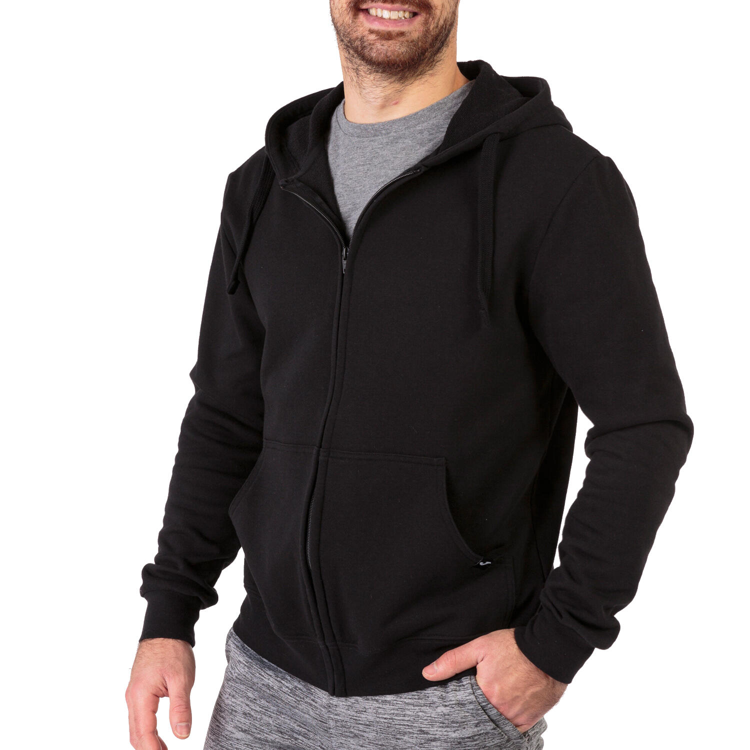 Chaqueta Con Capucha Hombre Joma Jungle Negro 2/5