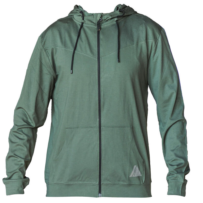 Sweatshirt voor heren Indoor Gym Zip-Up Hoodie