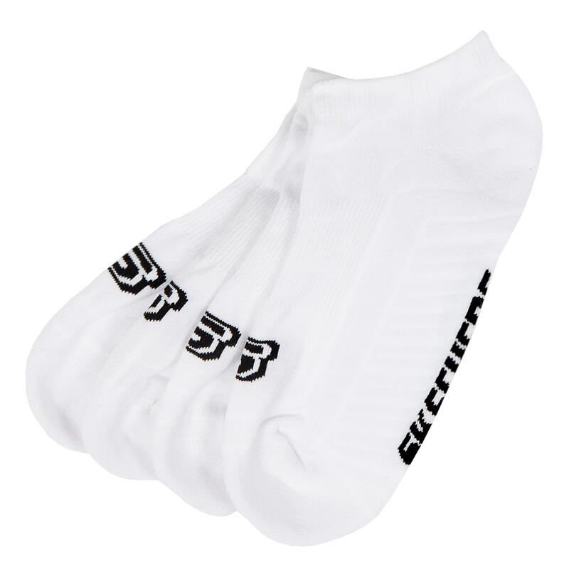 Uniszex zokni, Skechers 2PPK Basic Cushioned Sneaker Socks, fehér
