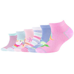 Chaussettes pour filles Skechers 6PPK Girls Casual Fancy Sneaker Socks
