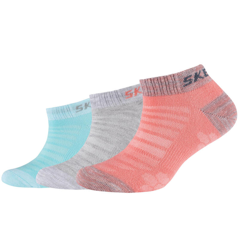 Lány zokni, Skechers 3PPK Girls Mesh Ventilation Socks, sokszínű