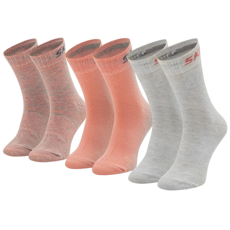 Lány zokni, Skechers 3PPK Wm Mesh Ventilation Socks, rózsaszín