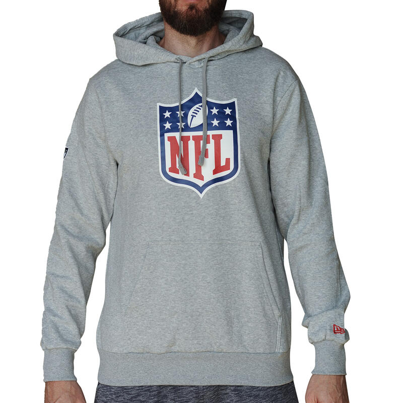Férfi pulóver, New Era NFL Generic Logo Hoodie, szürke