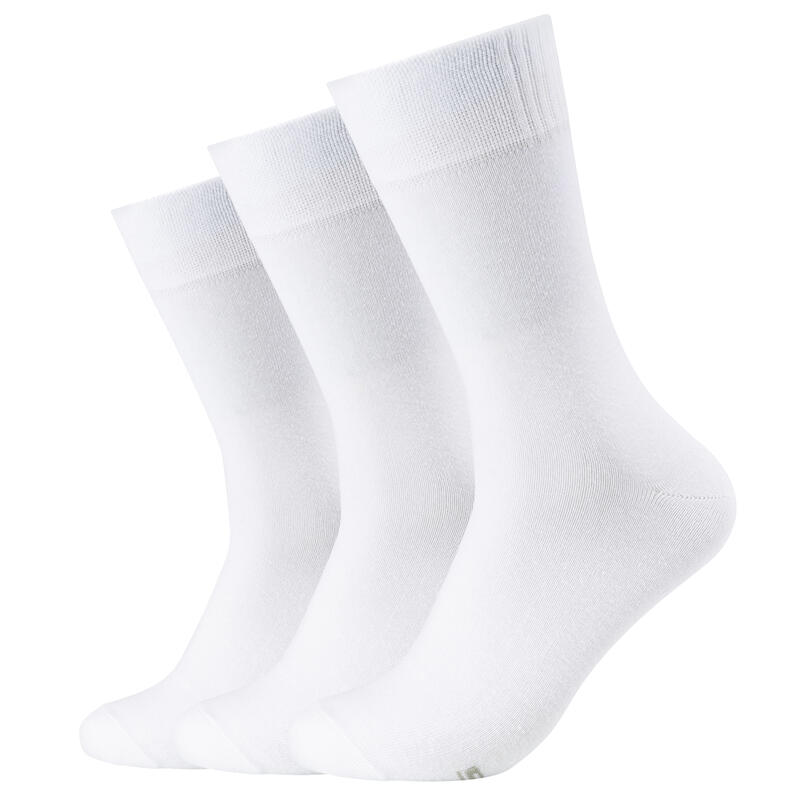 Férfi zokni, Skechers 3pk Men's Basic Socks, fehér