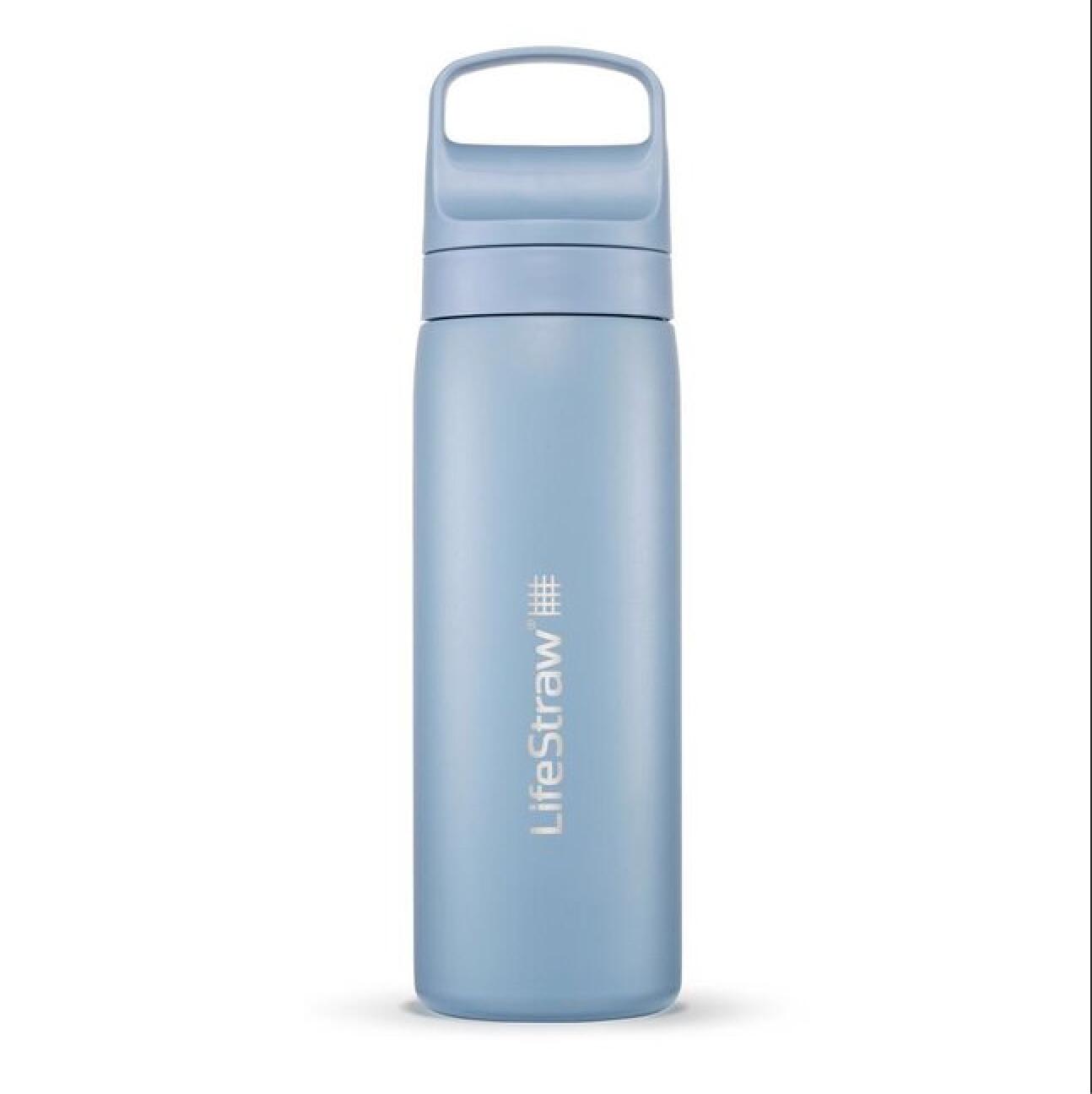 LIFESTRAW Lifestraw Go 2.0 Waterfles met Filter - Roestvrijstaal - 500ml - Lichtblauw