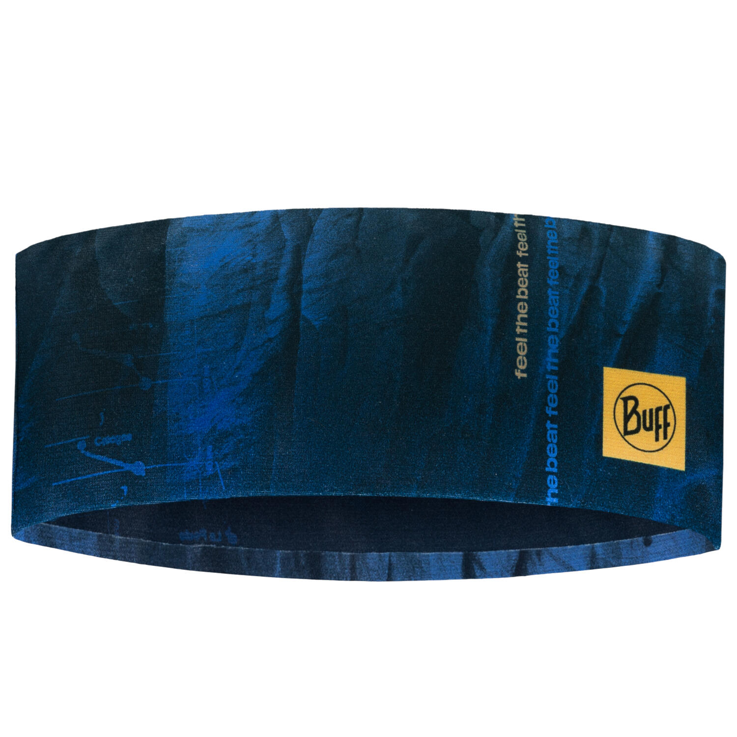 Buff - Headband Unisexes Coolnet Uv Wide Headband - Bandeau - Bleu - Taille Unique - Decathlon