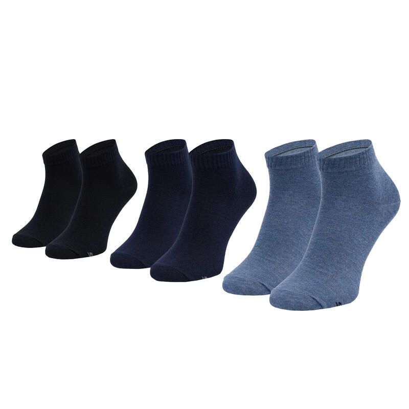 Férfi zokni, Skechers 3PPK Basic Quarter Socks, sötétkék