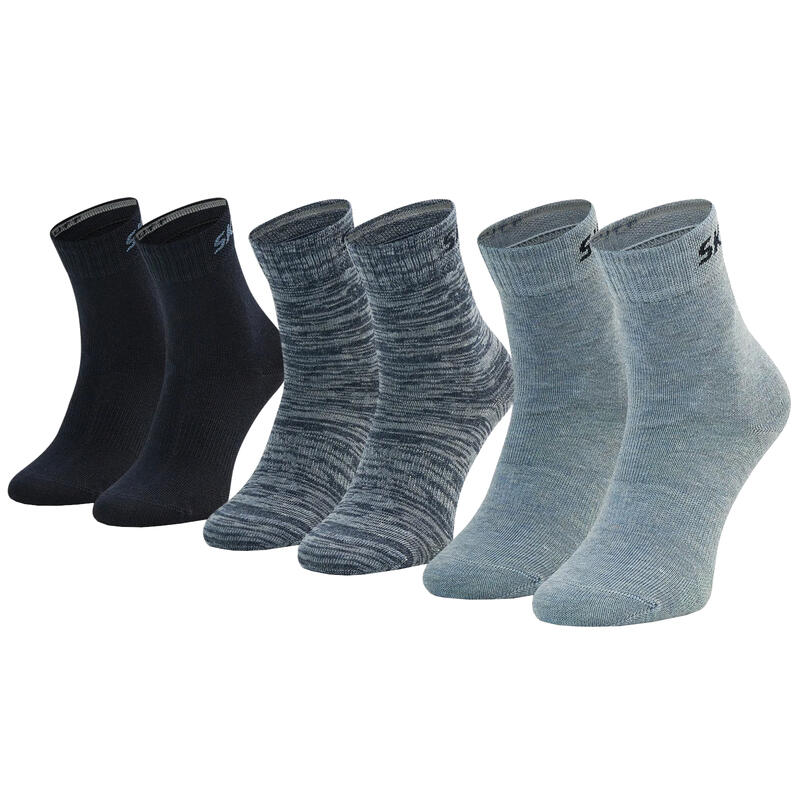 Fiú zokni, Skechers 3PPK Boys Mech Ventilation Socks, kék