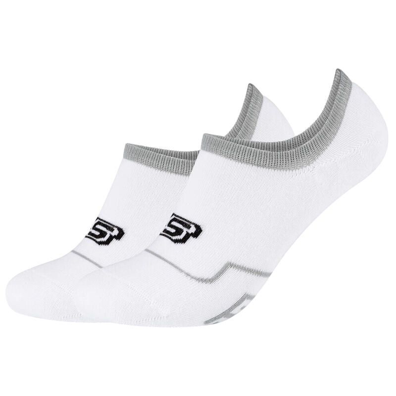 Uniszex zokni, Skechers 2PPK Cushioned Footy Socks, fehér