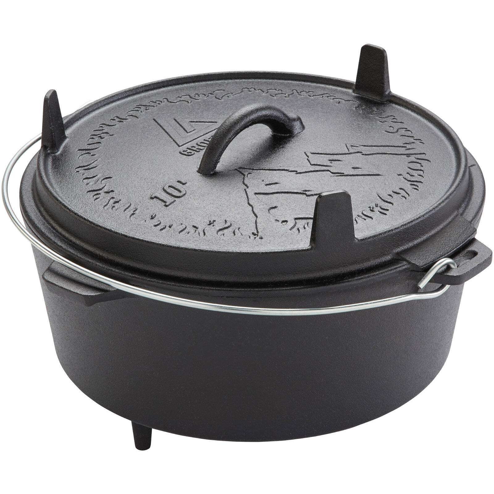 GROENBERG Vuurpot Askja Pot 10L Dutch Oven Camping Buiten Gietijzer