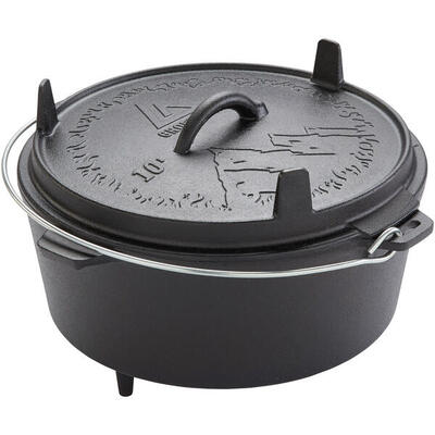 Vuurpot askja pot 10l dutch oven camping buiten gietijzer