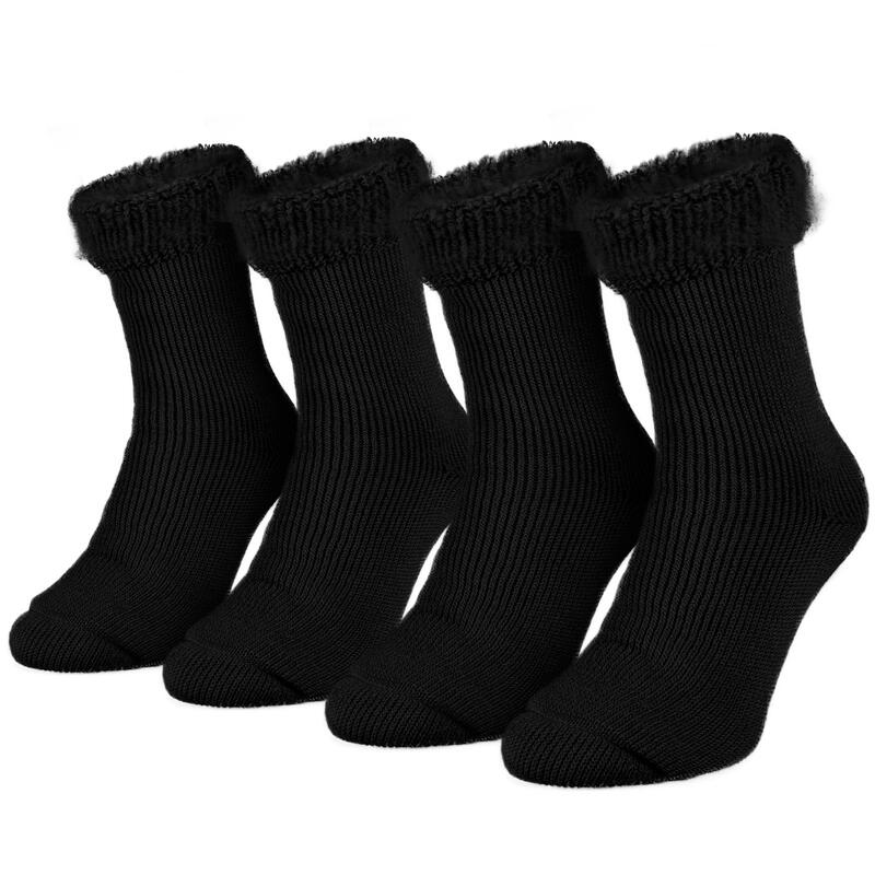 Calcetines térmicos Mujer Invierno Cálido Hogar Algodón suave