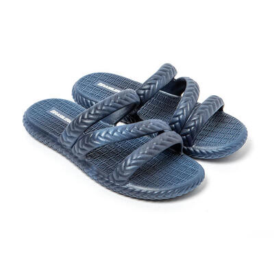 Brasileras teenslippers vrouwen marineblauw rubberen zool