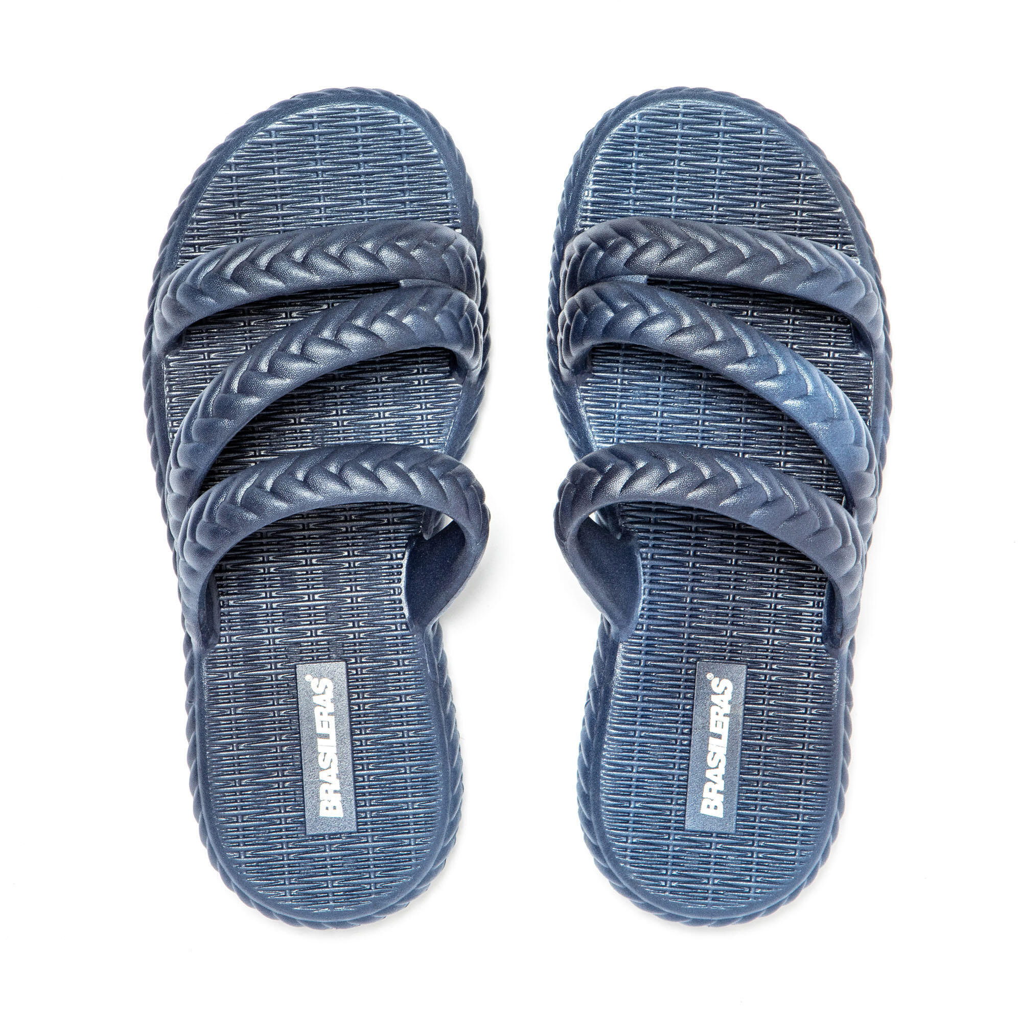 Sandales Brasileras Bleu Marine Femme Semelle en gomme 7/7