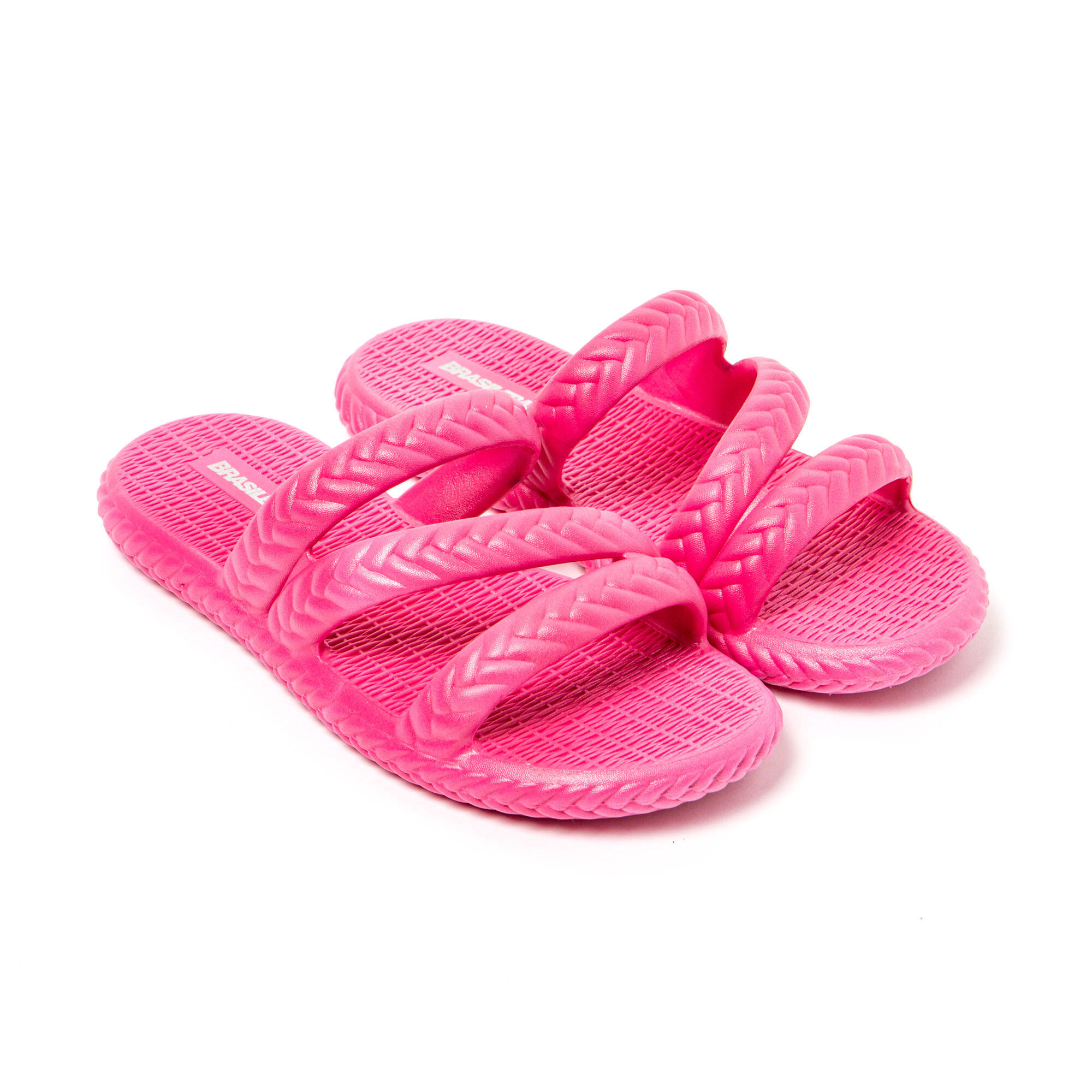 BRASILERAS Brasileras Teenslippers Vrouwen fuchsia rubberen zool