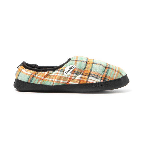 Chaussons unisex Nuvola vert orange Semelles en gomme