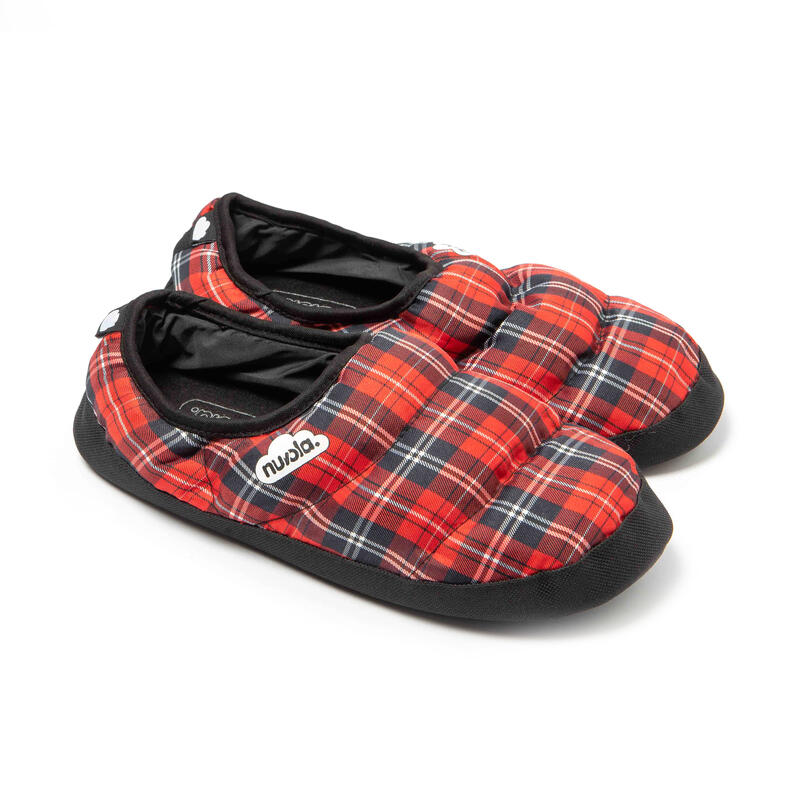 Slippers Nuvola rood Beklede rubberen zolen