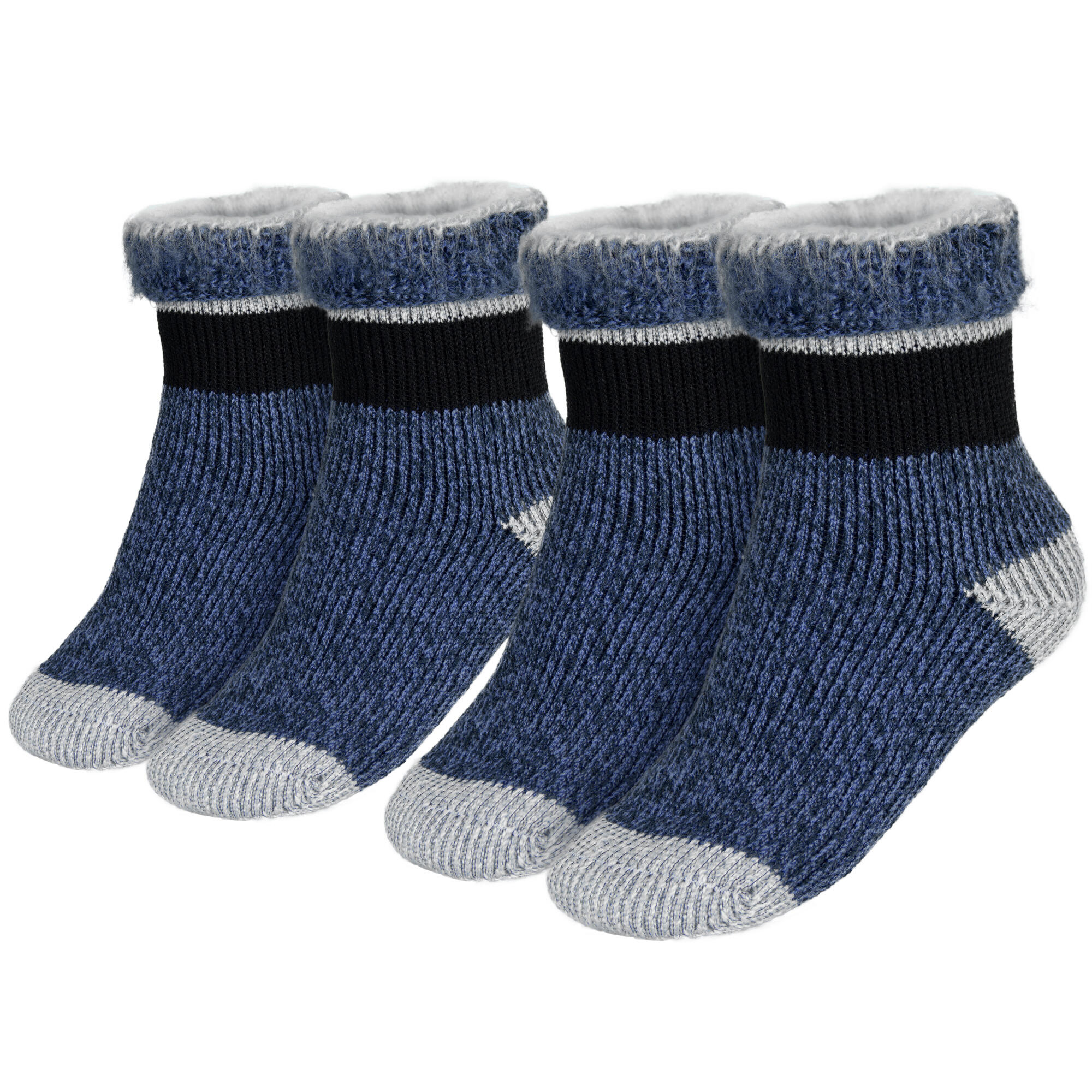 Fleecy thermal socks | 2 pairs | Child | Blue