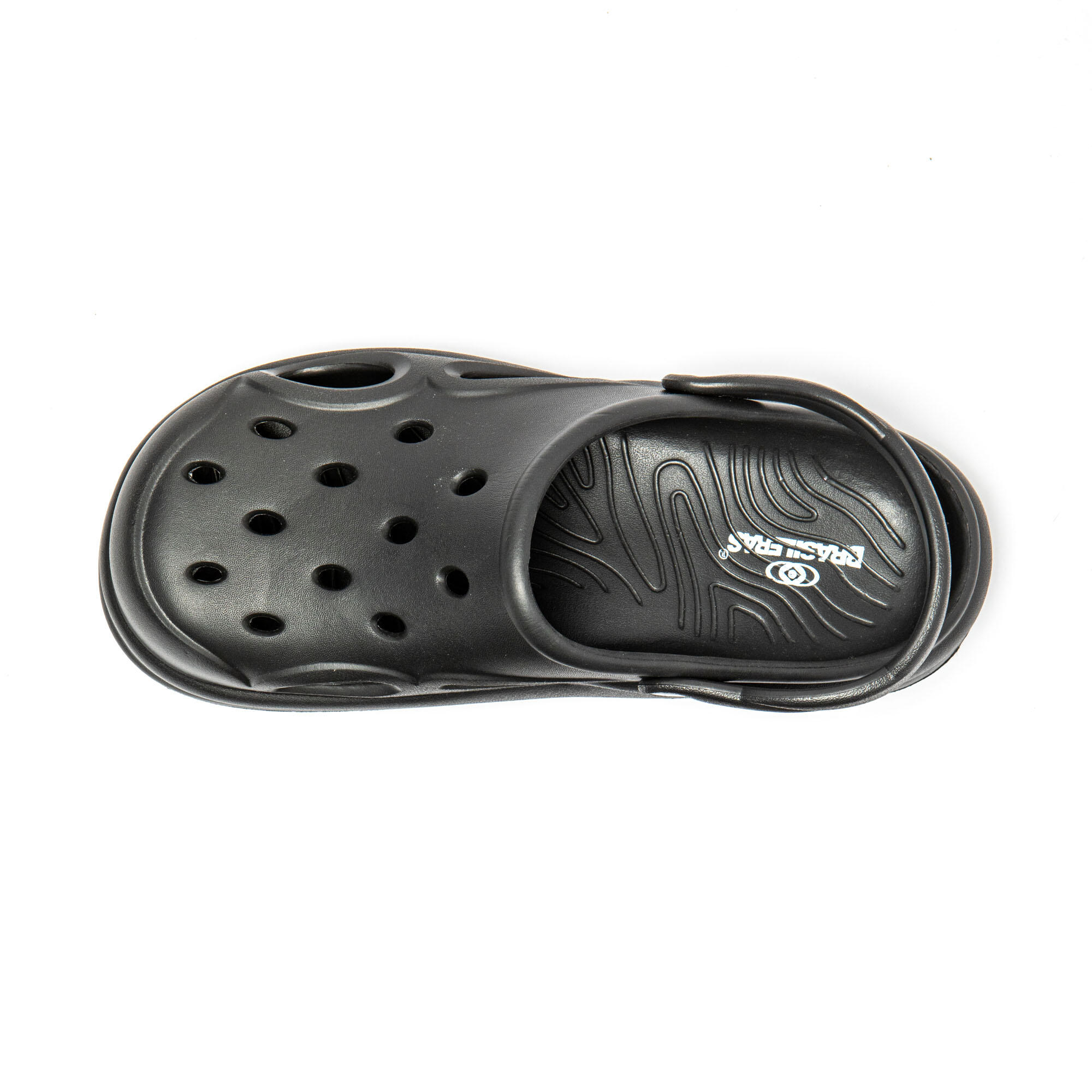 Unisex Brasileras Clogs Schwarze Gummisohlen 5/7