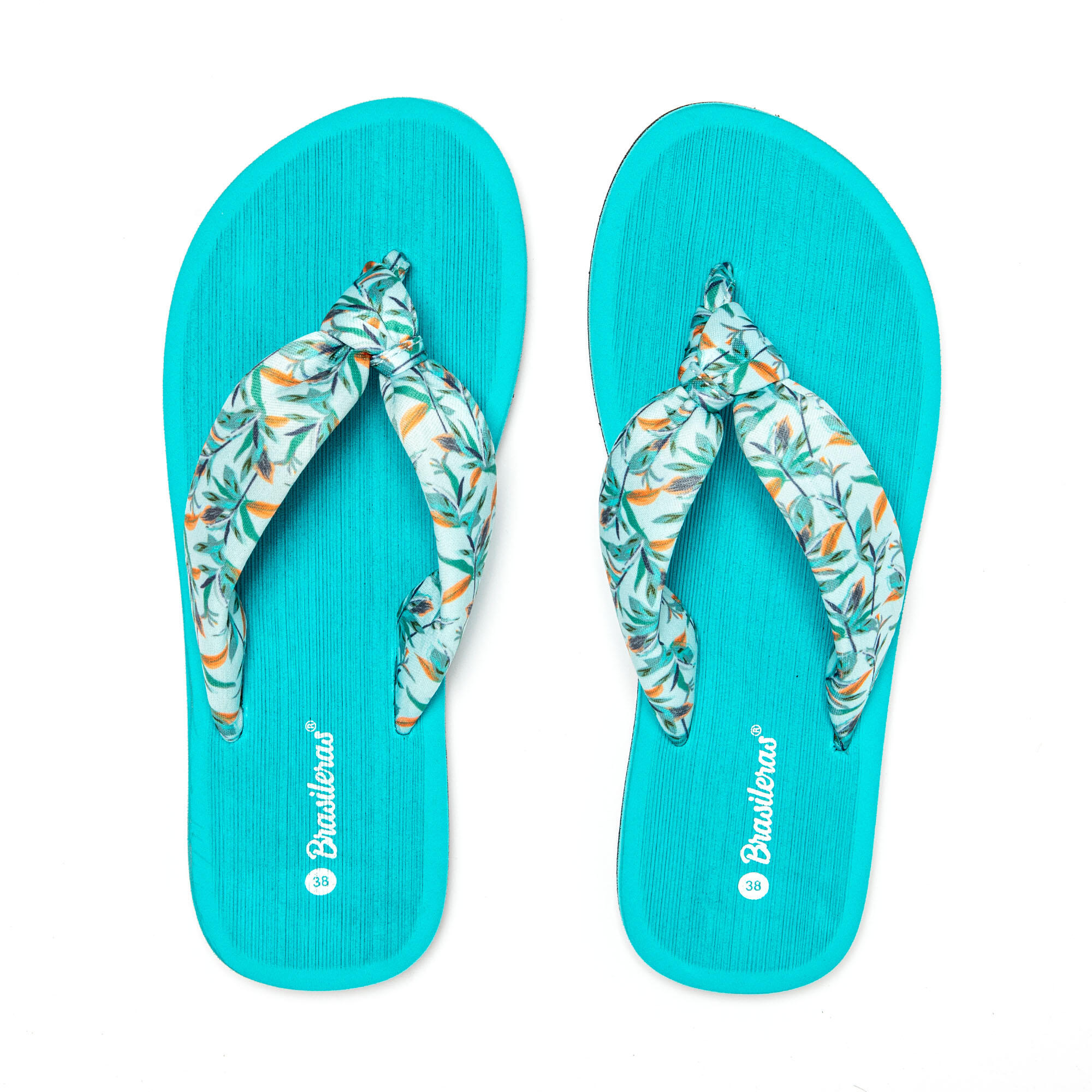 Tongs Brasileras Turquoise Femme Semelle en gomme 7/7