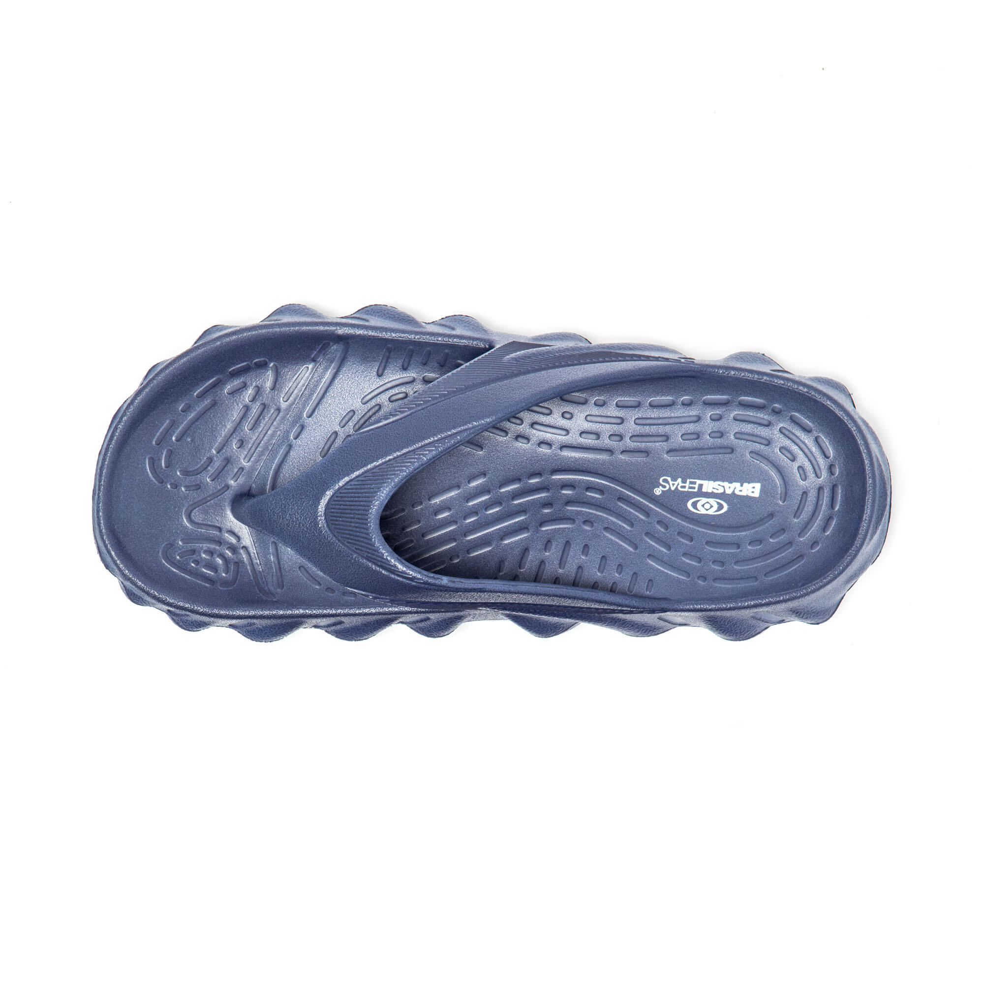 Chanclas Piscina Hombre Brasileras Azul suela goma antideslizante 5/7