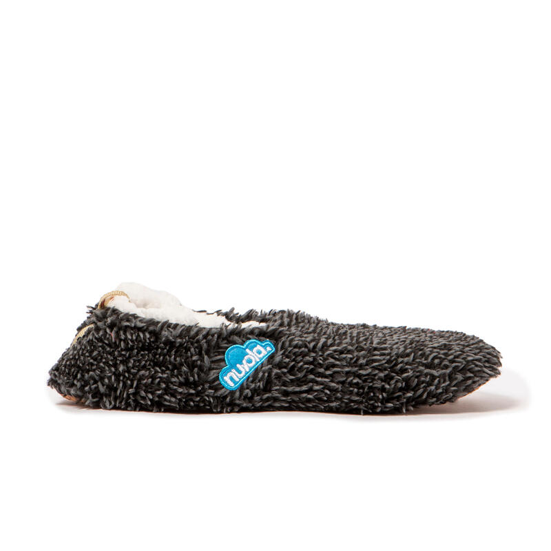 Chaussons unisex Nuvola noir Semelles en textile