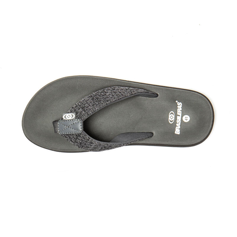 Chanclas dedo Hombre Brasileras Gris suela goma antideslizante