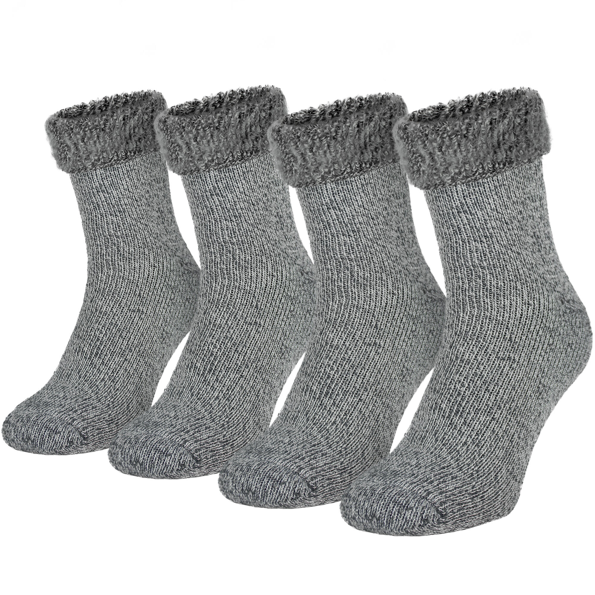 Thermal socks 'fleecy' | 2 pairs | Men | One size | Grey