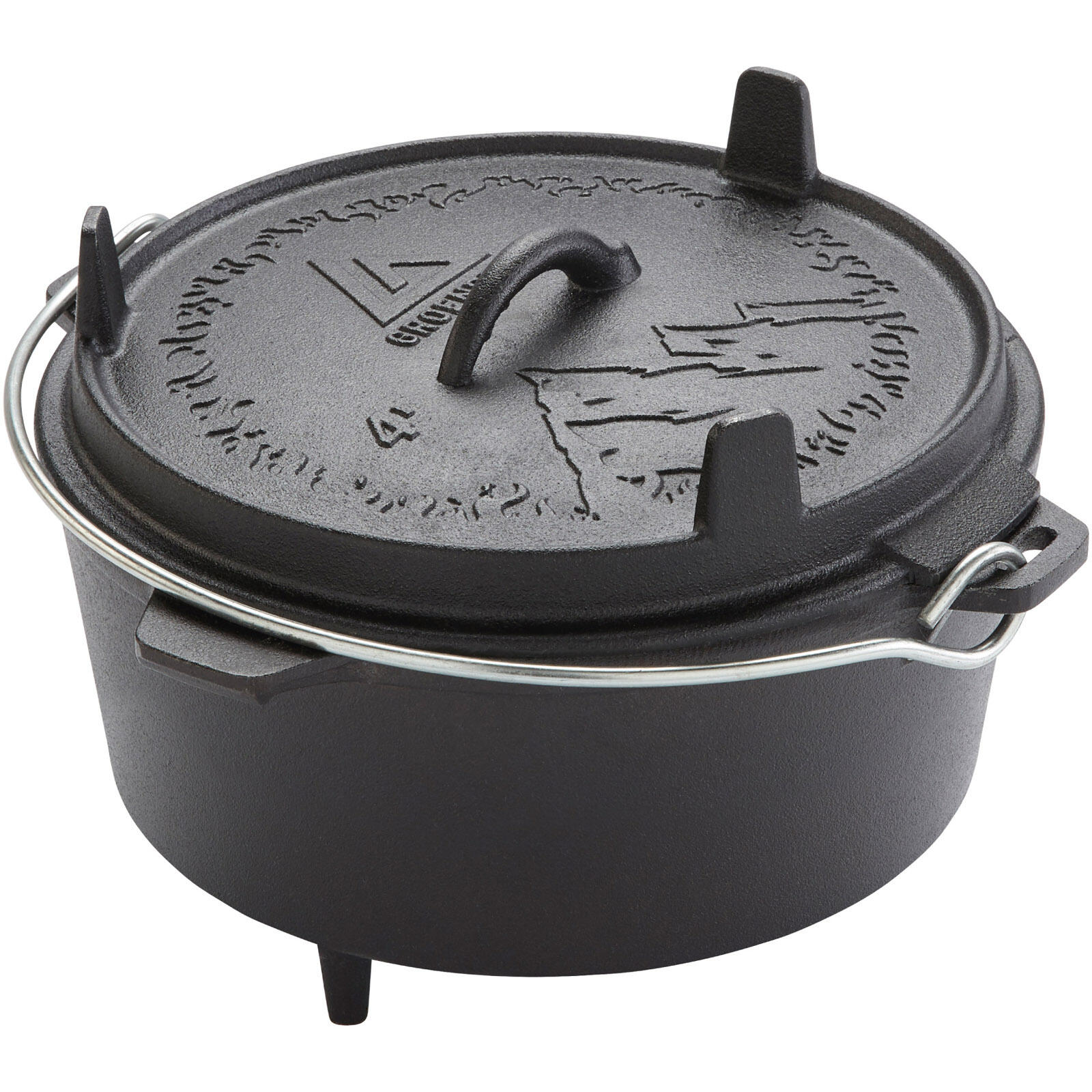 GROENBERG Vuurpot Askja Pot 4 L Dutch Oven Camping Buiten Gietijzer