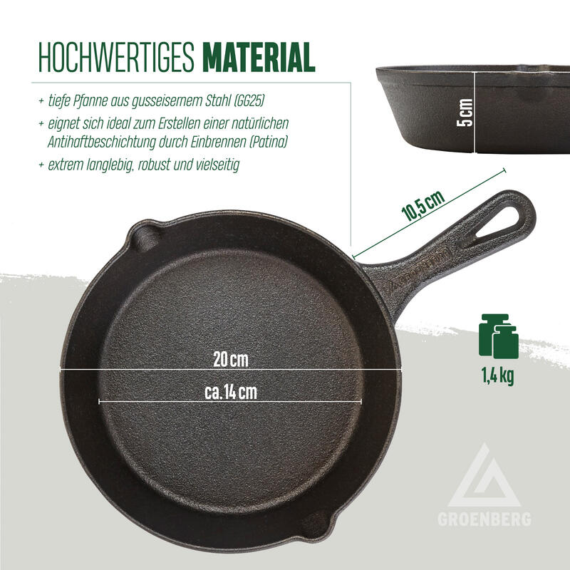 Feuertopf Askja Pot 7 L Koch Topf Dutch Oven Camping Outdoor Gusseisen