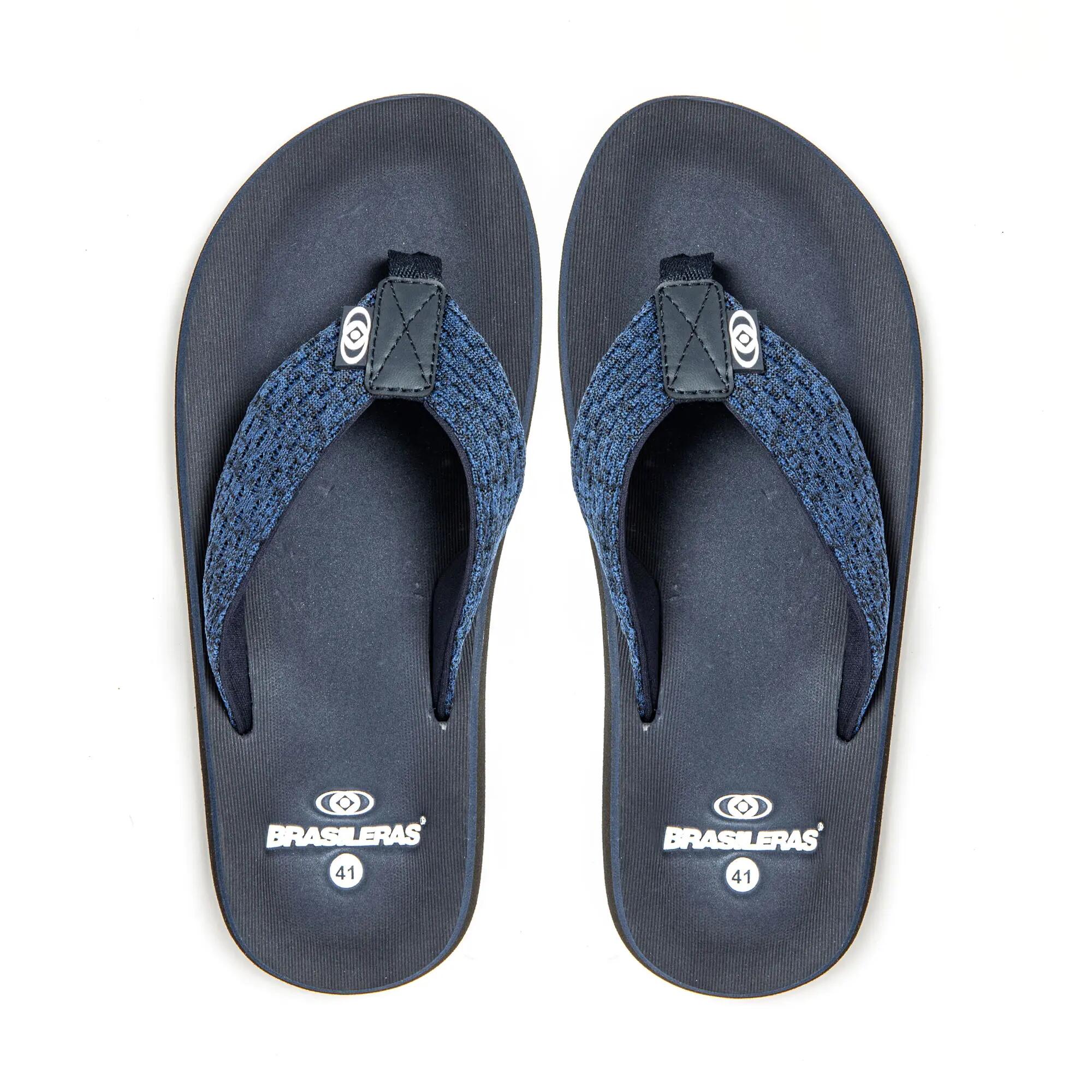 Zehentrenner Herren Brasileras Blau Gummisohle 7/7