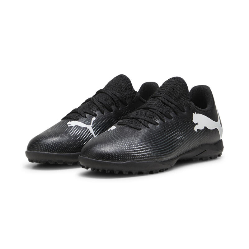 Ghete de fotbal pentru tineret FUTURE 7 PLAY TT PUMA Black White