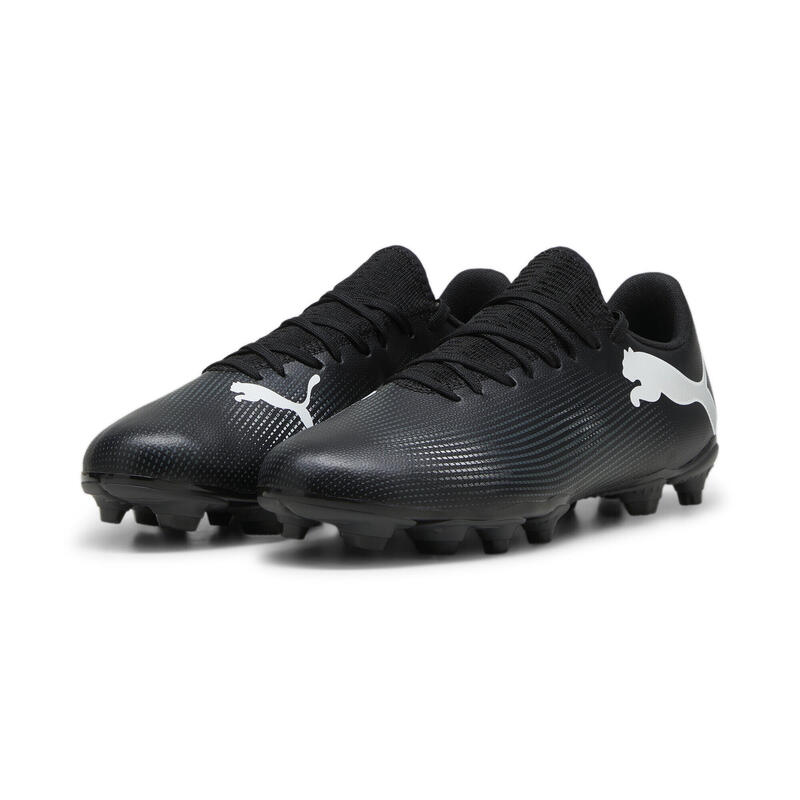 FUTURE 7 PLAY FG/AG Fußballschuhe Herren PUMA Black White