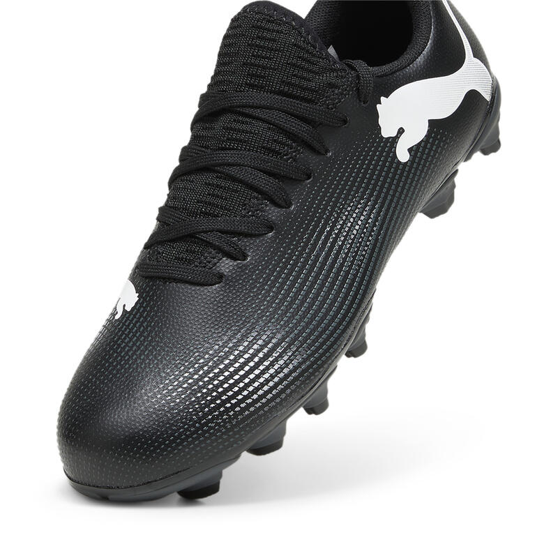 Chaussures de football FUTURE 7 PLAY FG/AG Enfant et Adolescent PUMA Black White